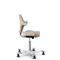 HÅG Capisco 8106 - Select (Gabriel) - Wol / Polyamide - SC61188 - Light beige - Framekleur - Zilver - Gasveer - 200 mm (Zithoogte 46-64cm) - Vloercontact - Glijdoppen - Voetenring - Nee, geen voetenring - Voetster - Nee, voetster in framekleur thumbnail