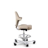 HÅG Capisco 8106 - Select (Gabriel) - Wol / Polyamide - SC61188 - Light beige - Framekleur - Zilver - Gasveer - 265 mm (Zithoogte 53-79cm) - Vloercontact - Zachte wielen t.b.v. harde vloeren - Voetenring - Ja, in framekleur - Voetster - Nee, voetster i... thumbnail