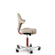 HÅG Capisco 8106 - Select (Gabriel) - Wol / Polyamide - SC61188 - Light beige - Framekleur - Blush Rose - Gasveer - 150 mm (Zithoogte 40-55cm) - Vloercontact - Zachte wielen t.b.v. harde vloeren - Voetenring - Nee, geen voetenring - Voetster - Ja, voet... thumbnail