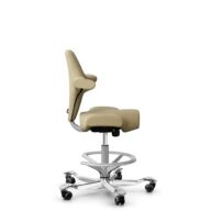 HÅG Capisco 8106 - Select (Gabriel) - Lana / Poliamida - SC62097 - Light ochre - Silver - 265 mm (seat height 53-79cm) - Soft castors for hard floors thumbnail