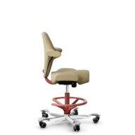 HÅG Capisco 8106 - Select (Gabriel) - Wool / Polyamide - SC62097 - Light ochre - Blush Rose - 200 mm (seat height 46-64cm) - Soft castors for hard floors thumbnail