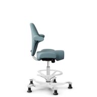 HÅG Capisco 8106 - Select (Gabriel) - Wool / Polyamide - SC67098 - Glacier blue - White - 265 mm (seat height 53-79cm) - Glides thumbnail