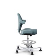 HÅG Capisco 8106 - Select (Gabriel) - Wol / Polyamide - SC67098 - Glacier blue - Zilver - 265 mm (Zithoogte 53-79cm) - Glijdoppen thumbnail