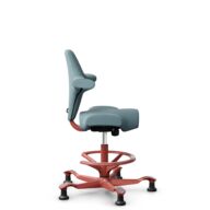 HÅG Capisco 8106 - Select (Gabriel) - Wool / Polyamide - SC67098 - Glacier blue - Blush Rose - 200 mm (seat height 46-64cm) - Glides thumbnail