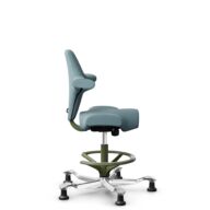 HÅG Capisco 8106 - Select (Gabriel) - Laine / Polyamide - SC67098 - Glacier blue - Moss Grey - 200 mm (hauteur d’assise 46–64 cm) - Patins thumbnail