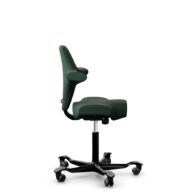 HÅG Capisco 8106 - Select (Gabriel) - Wool / Polyamide - SC68209 - Dark green - Black - 200 mm (seat height 46-64cm) - Hard castors for soft floors thumbnail
