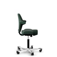 HÅG Capisco 8106 - Select (Gabriel) - Wol / Polyamide - SC68209 - Dark green - Framekleur - Zwart - Gasveer - 200 mm (Zithoogte 46-64cm) - Vloercontact - Zachte wielen t.b.v. harde vloeren - Voetenring - Nee, geen voetenring - Voetster - Ja, voetster i... thumbnail