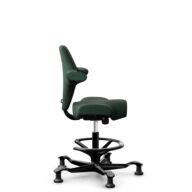 HÅG Capisco 8106 - Select (Gabriel) - Wool / Polyamide - SC68209 - Dark green - Black - 265 mm (seat height 53-79cm) - Glides thumbnail