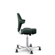 HÅG Capisco 8106 - Select (Gabriel) - Laine / Polyamide - SC68209 - Dark green - Argent - 265 mm (hauteur d’assise 53–79 cm) - Patins thumbnail