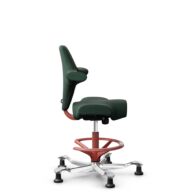 HÅG Capisco 8106 - Select (Gabriel) - Wool / Polyamide - SC68209 - Dark green - Blush Rose - 265 mm (seat height 53-79cm) - Glides thumbnail