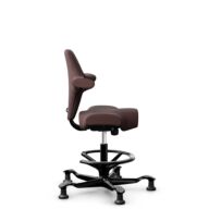 HÅG Capisco 8106 - Select (Gabriel) - Laine / Polyamide - SC61186 - Chestnut - Noir - 265 mm (hauteur d’assise 53–79 cm) - Patins thumbnail