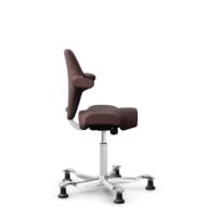 HÅG Capisco 8106 - Select (Gabriel) - Wool / Polyamide - SC61186 - Chestnut - White - 200 mm (seat height 46-64cm) - Glides thumbnail