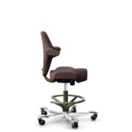 HÅG Capisco 8106 - Select (Gabriel) - Wool / Polyamide - SC61186 - Chestnut - Moss Grey - 200 mm (seat height 46-64cm) - Hard castors for soft floors thumbnail