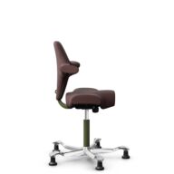 HÅG Capisco 8106 - Select (Gabriel) - Laine / Polyamide - SC61186 - Chestnut - Moss Grey - 265 mm (hauteur d’assise 53–79 cm) - Patins thumbnail