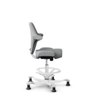 HÅG Capisco 8106 - Capture (Gabriel) - Wool / Polyamide - CPT4102 - Light grey - White - 200 mm (seat height 46-64cm) - Glides thumbnail