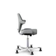 HÅG Capisco 8106 - Capture (Gabriel) - Wełna / Poliamid - CPT4102 - Light grey - Silver - 200 mm (seat height 46-64cm) - Glides thumbnail