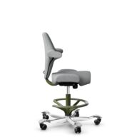 HÅG Capisco 8106 - Capture (Gabriel) - Wol / Polyamide - CPT4102 - Light grey - Moss Grey - 265 mm (Zithoogte 53-79cm) - Harde wielen t.b.v. zachte vloeren thumbnail