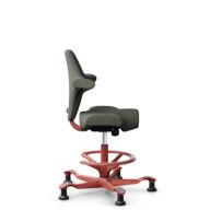 HÅG Capisco 8106 - Capture (Gabriel) - Laine / Polyamide - CPT4401 - Warm grey - Blush Rose - 265 mm (hauteur d’assise 53–79 cm) - Patins thumbnail