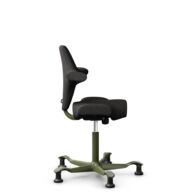 HÅG Capisco 8106 - Capture (Gabriel) - Wool / Polyamide - CPT5501 - Charcoal - Moss Grey - 200 mm (seat height 46-64cm) - Glides thumbnail