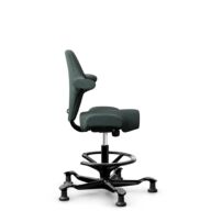 HÅG Capisco 8106 - Capture (Gabriel) - Wool / Polyamide - CPT6601 - Blue - Black - 200 mm (seat height 46-64cm) - Glides thumbnail