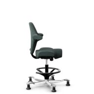 HÅG Capisco 8106 - Capture (Gabriel) - Wool / Polyamide - CPT6601 - Blue - Black - 200 mm (seat height 46-64cm) - Glides thumbnail