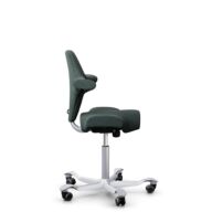 HÅG Capisco 8106 - Capture (Gabriel) - Wełna / Poliamid - CPT6601 - Blue - Silver - 265 mm (seat height 53-79cm) - Soft castors for hard floors thumbnail