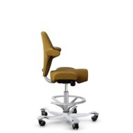 HÅG Capisco 8106 - Capture (Gabriel) - Wool / Polyamide - CPT6401 - Ochre - Silver - 200 mm (seat height 46-64cm) - Hard castors for soft floors thumbnail