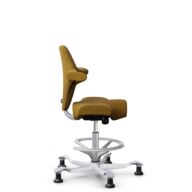 HÅG Capisco 8106 - Capture (Gabriel) - Wool / Polyamide - CPT6401 - Ochre - Silver - 200 mm (seat height 46-64cm) - Glides thumbnail