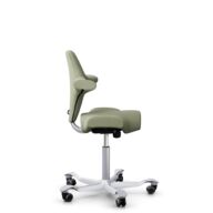 HÅG Capisco 8106 - Capture (Gabriel) - Wool / Polyamide - CPT5101 - Green-grey - Silver - 200 mm (seat height 46-64cm) - Soft castors for hard floors thumbnail