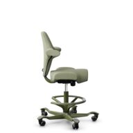 HÅG Capisco 8106 - Capture (Gabriel) - Wool / Polyamide - CPT5101 - Green-grey - Moss Grey - 265 mm (seat height 53-79cm) - Soft castors for hard floors thumbnail