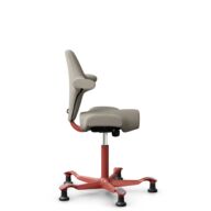 HÅG Capisco 8106 - Capture (Gabriel) - Wool / Polyamide - CPT5103 - Light beige - Blush Rose - 265 mm (seat height 53-79cm) - Glides thumbnail