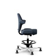 HÅG Capisco 8106 - Capture (Gabriel) - Wool / Polyamide - CPT6001 - Dark blue - Black - 265 mm (seat height 53-79cm) - Glides thumbnail