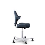 HÅG Capisco 8106 - Capture (Gabriel) - Laine / Polyamide - CPT6001 - Dark blue - Argent - 200 mm (hauteur d’assise 46–64 cm) - Patins thumbnail