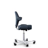 HÅG Capisco 8106 - Capture (Gabriel) - Lana / Poliamida - CPT6001 - Dark blue - Silver - 265 mm (seat height 53-79cm) - Soft castors for hard floors thumbnail