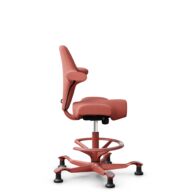 HÅG Capisco 8106 - Oceanic (Camira) - Recycled Polyester - OCI012 - Orange-red - Blush Rose - 200 mm (seat height 46-64cm) - Glides thumbnail