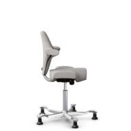 HÅG Capisco 8106 - Oceanic (Camira) - Recycled Polyester - OCI014 - Light beige - Silver - 200 mm (seat height 46-64cm) - Glides thumbnail