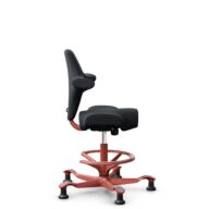 HÅG Capisco 8106 - Oceanic (Camira) - Recycled Polyester - OCI001 - Black - Blush Rose - 265 mm (seat height 53-79cm) - Glides thumbnail
