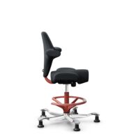 HÅG Capisco 8106 - Oceanic (Camira) - Recycled Polyester - OCI001 - Black - Blush Rose - 265 mm (seat height 53-79cm) - Glides thumbnail