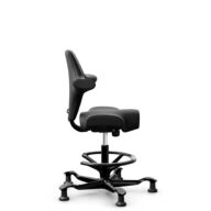 HÅG Capisco 8106 - Puxx 1 (Oniro) - Similicuir en polyuréthane - PU215816 - Black - Noir - 265 mm (hauteur d’assise 53–79 cm) - Patins thumbnail