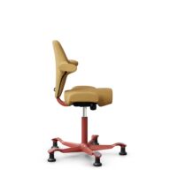 HÅG Capisco 8106 - Sirdal (GU) - Wool - SRD320 - Ochre - Blush Rose - 265 mm (seat height 53-79cm) - Glides thumbnail