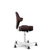 HÅG Capisco 8106 - Sirdal (GU) - Lana - SRD480 - Chestnut - White - 200 mm (seat height 46-64cm) - Glides thumbnail