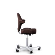 HÅG Capisco 8106 - Sirdal (GU) - Lana - SRD480 - Chestnut - Silver - 150mm (seat height 40–55cm) - Soft castors for hard floors thumbnail