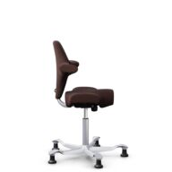 HÅG Capisco 8106 - Sirdal (GU) - Wełna - SRD480 - Chestnut - Silver - 150mm (seat height 40–55cm) - Glides thumbnail