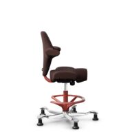HÅG Capisco 8106 - Sirdal (GU) - Wool - SRD480 - Chestnut - Blush Rose - 200 mm (seat height 46-64cm) - Glides thumbnail