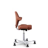 HÅG Capisco 8106 - Sirdal (GU) - Wool - SRD630 - Brick red - Silver - 200 mm (seat height 46-64cm) - Glides thumbnail