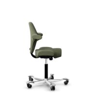 HÅG Capisco 8106 - Sirdal (GU) - Laine - SRD960 - Green - Noir - 200 mm (hauteur d’assise 46–64 cm) - Roues dures pour sols souples thumbnail