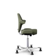 HÅG Capisco 8106 - Sirdal (GU) - Laine - SRD960 - Green - Argent - 200 mm (hauteur d’assise 46–64 cm) - Patins thumbnail