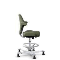 HÅG Capisco 8106 - Sirdal (GU) - Laine - SRD960 - Green - Argent - 200 mm (hauteur d’assise 46–64 cm) - Patins thumbnail