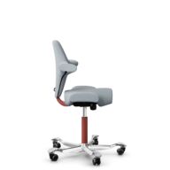 HÅG Capisco 8106 - Sirdal (GU) - Lana - SRD120 Light grey - Blush Rose - 150mm (seat height 40–55cm) - Soft castors for hard floors thumbnail