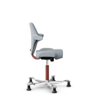 HÅG Capisco 8106 - Sirdal (GU) - Wełna - SRD120 Light grey - Blush Rose - 200 mm (seat height 46-64cm) - Glides thumbnail